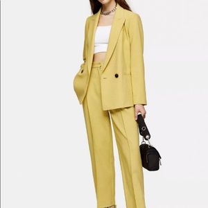 Topshop lime green suit jacket NWT